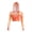 Orange, variant on Women Y2K Mesh Top Long Sleeve Hooded Tie-Dye Crop Mesh Long Sleeve Hooded Crop Top , Perfect For Music Festivals, Raves And Party Costumes 紫橙色