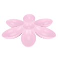 thumbnail image 1 of Gamelles pour chat en forme de pétales de fleurs de qualité alimentaire, 6 compartiments, pour nourriture et eau (rose), 1 of 4