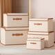 thumbnail image 1 of Caja de almacenamiento no tejida | Bolsa organizadora plegable para ropa | Alta capacidad, impermeable para almacenamiento de edredones, mantas y almohadas | Duradera y portátil | Ahorra espacio, 1 of 2