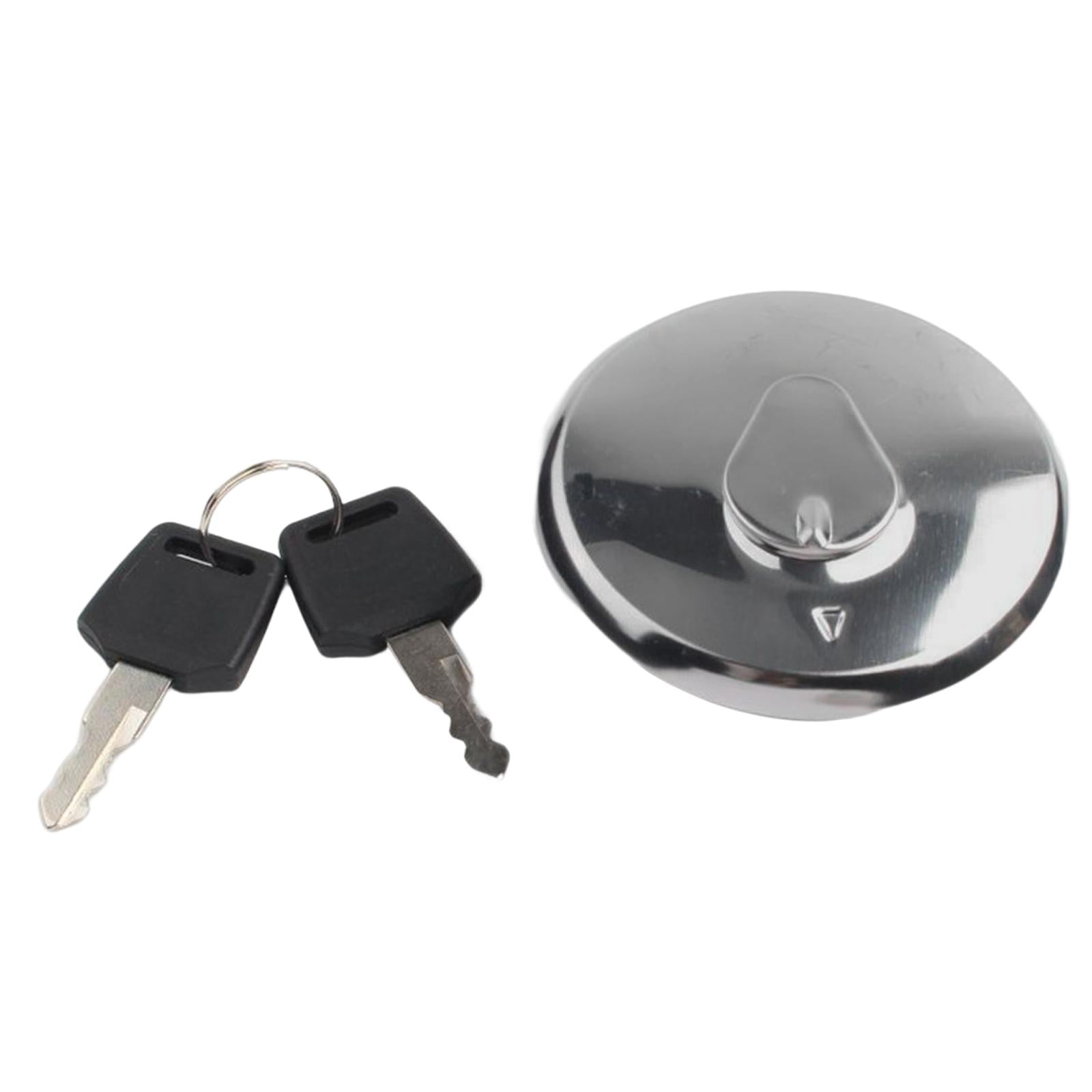 CNC Aluminum Motorbike Fuel Gas Tank Cap Cover, Replaces with 2 Keys for Suzuki Gn125 Easier to Install Parts Durable Professional