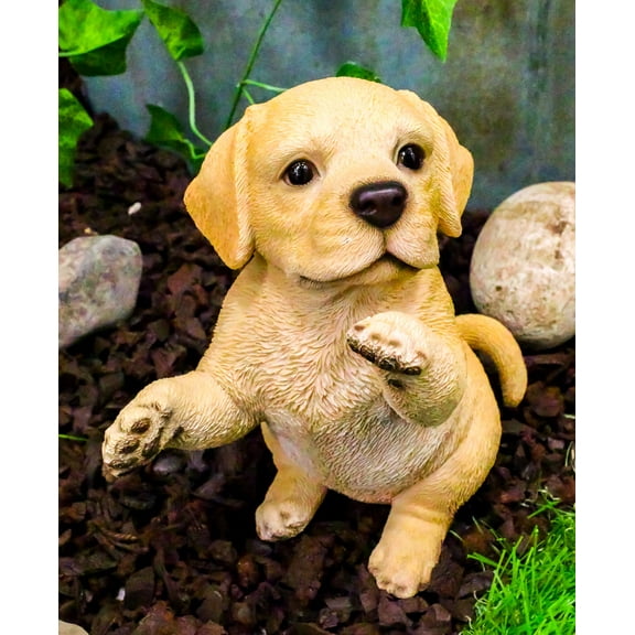 Ebros Begging Adorable Fawn Labrador Retriever Puppy Dog Pet Pal Pooch Figurine