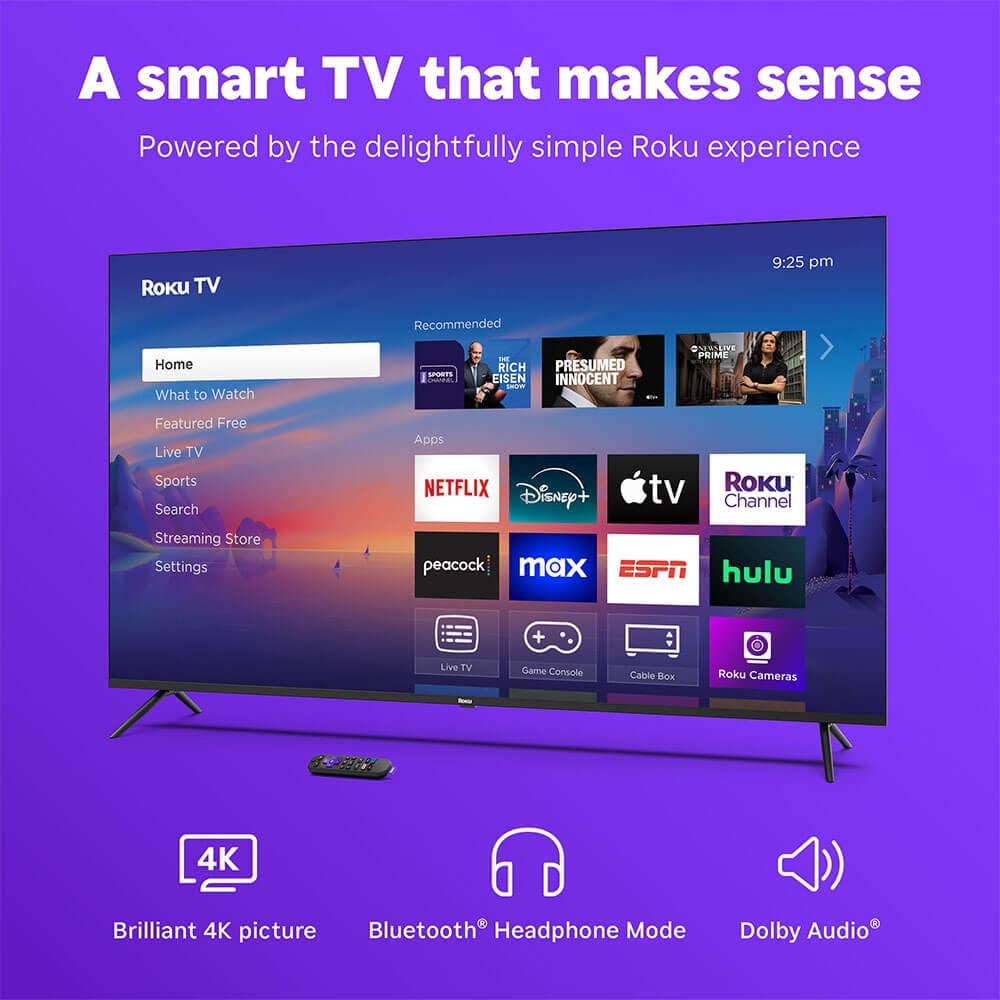 Roku 43" Select Series 4K HDR Smart Roku TV with Roku TV Remote 43R4C4