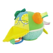 Infantino Busy Lil Soft Sensory Toy Ball with Activities for Babies 6-12 Months, Multicolor Fruits & Veggies