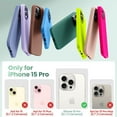 thumbnail image 2 of Designed for iPhone 15 Pro Case, Silicone Ultra Slim Shockproof Protective Phone Case with [Soft Anti-Scratch Microfiber Lining], 6.1 inch, Clove Purple, 2 of 11