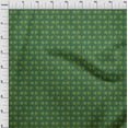 thumbnail image 3 of oneOone Viscose Jersey Fabric Leaves & Floral Block Print Fabric By The Yard 60 Inch Wide, 3 of 4