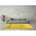 thumbnail image 3 of Ahgly Company Indoor Rectangle Abstract Yellow Contemporary Area Rugs, 2' x 4', 3 of 4