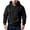 Black, variant on Men's Tactical Stand Collar Sweatshirt, Thickened Fleece Outdoor Pullover for Cold Weather, Windproof Thermal Comfort,Army Green L