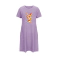 thumbnail image 5 of fatyb Womens Summer Nightgowns Sleepwear Comfy Short Sleeve Nightshirt Casual Sleepdress Loungewear, 5 of 7
