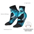 thumbnail image 6 of Pofeuu Blue Full Moon Wolf Print 30cm Socks, Adult Running Hiking Socks for Youth and Adult, 6 of 7
