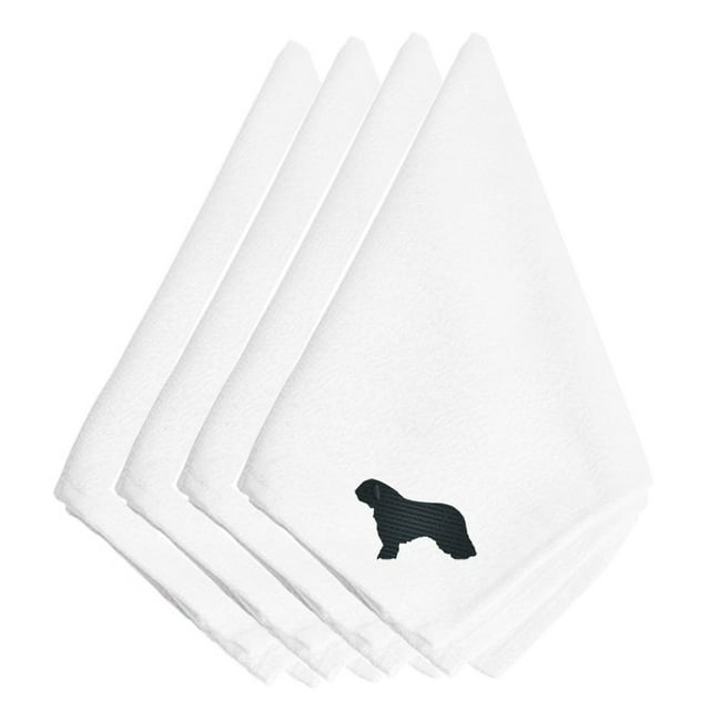 ""Caroline'S Treasures Bb3415Npke Servilletas Bordadas Con Perro De Agua Español (Juego De 4) 20"""" Multicolor""
