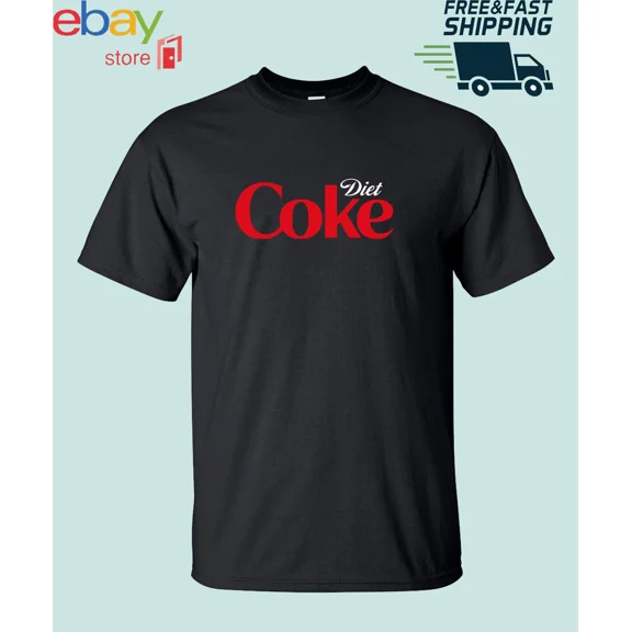 Reprint Rare New DIET COKE Soda Soft Drink Men's logo t shirt S - 5XL American Funny USA