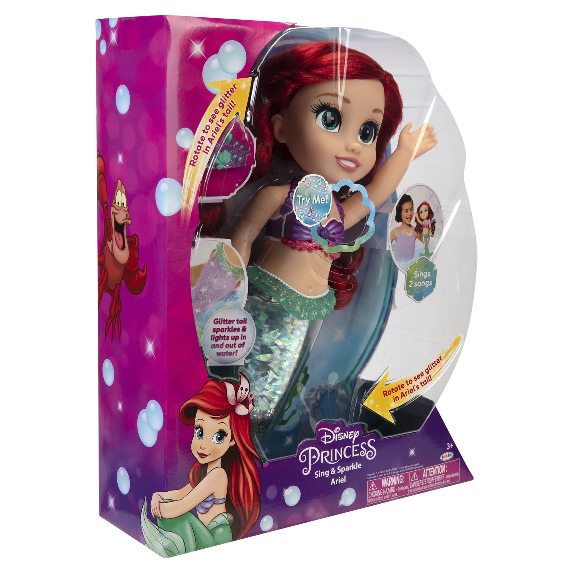 Disney Princess Sing & Sparkle Ariel Doll - Walmart.com