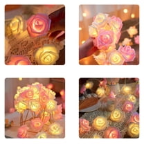 Valentine's Day Rose LED String Lights - Decorative Ambient Night Lights, Romantic Bedroom & Party Prop Lights, Soft Glow Festive Decorative Light String for Surprise Setups & Home, 59.06in, A