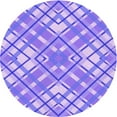 thumbnail image 1 of Ahgly Company Indoor Round Patterned Aztech Purple Area Rugs, 5' Round, 1 of 6