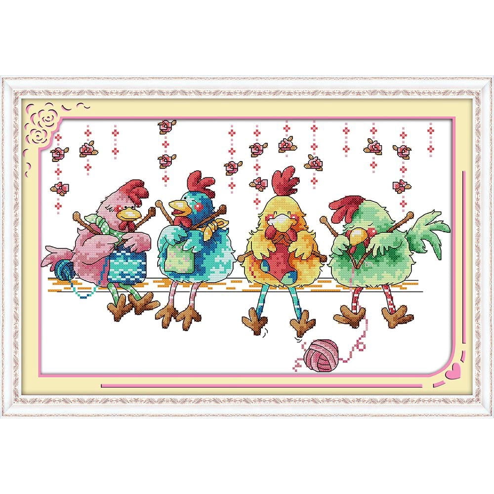 Maydear Cross Stitch Stamped Kits Full Range of Embroidery Starter Kits