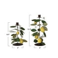 thumbnail image 5 of Vintage-Inspired Metal Toleware Taper Candle Holder with Lemons  Leaves, 5 of 5