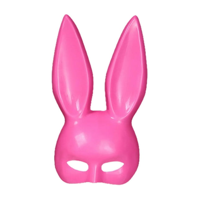 Máscara de conejo de Pascua Macarena portada de fiesta rosa