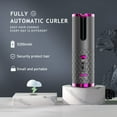 thumbnail image 6 of Cordless Automatic Hair Curler, USB Rechargeable Auto-Rotating Ceramic Curling Iron with 6 Temperature & 6 Timer Settings for Travel, 6 of 11