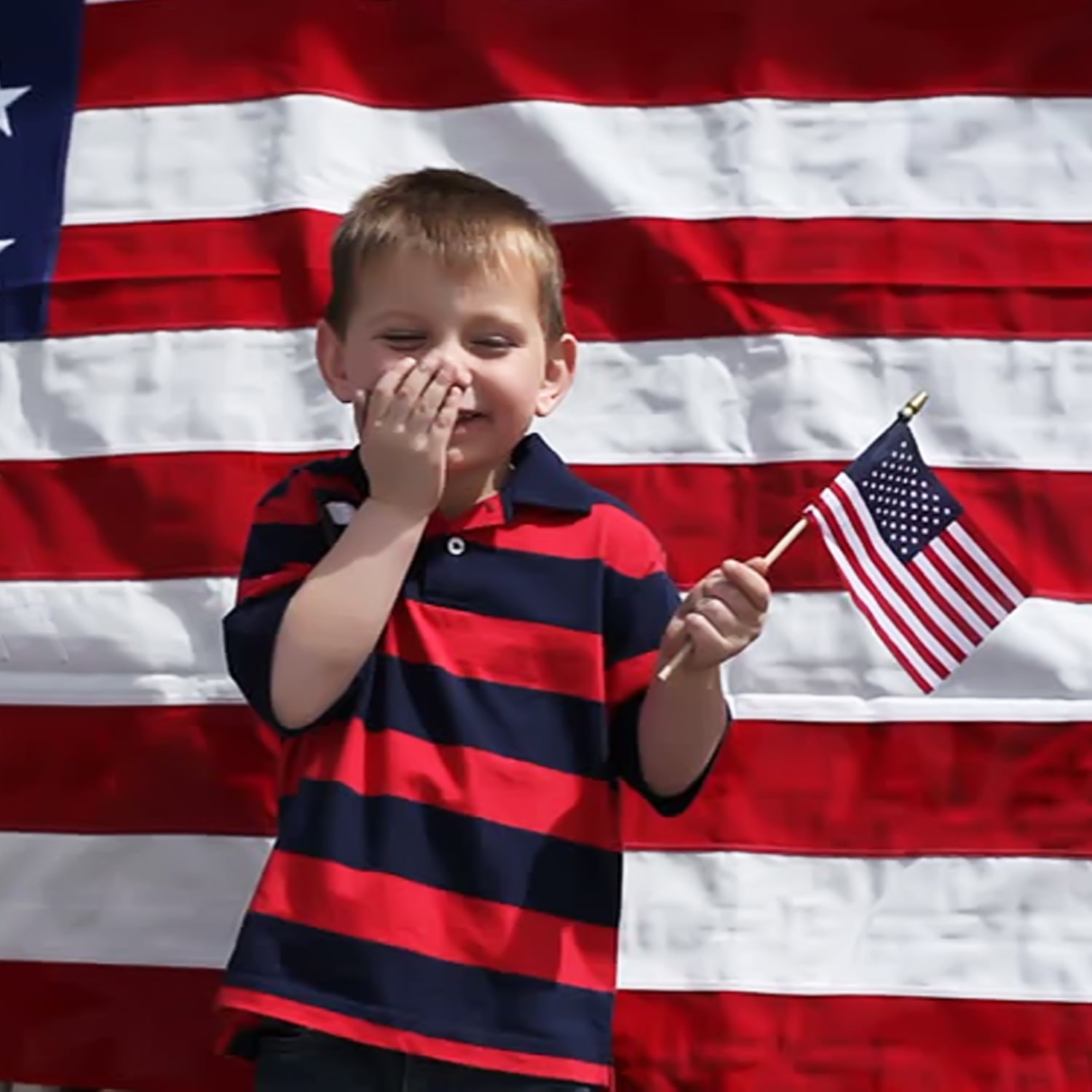 Anley LOT OF 100 - USA 4x6 in Wooden Stick Flag - July 4th Decoration, Veteran Party, Grave Marker, etc. - HandHeld American Flag with Kid Safe Golden Spear Top (Pack of 100)