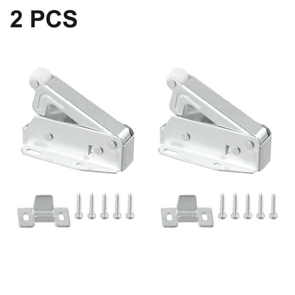 2PCS Loft Touch Latch, Auto Push-to-Open Cupboard & Attic Door Catch