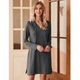 thumbnail image 4 of Zeagoo Casual Dress Ethnic Dress Shift Dress Mini Long Sleeve Floral Spring A Line, 4 of 6