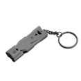 thumbnail image 2 of Double Tube Portable Size Stainless Steel Emergency Suivival Keychain Whistle, 2 of 4