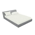 thumbnail image 2 of Ambesonne Geometric Fitted Sheet & Pillow Sham Set, Pale Floral, Queen, Grey Beige, 2 of 2