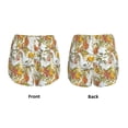 thumbnail image 5 of Picia Ducks and Flowers Pattern Women's 2 in 1 Athletic Running Shorts High Waisted Workout Casual Gym Sweat Shorts with Comfy Liner Zipper Pockets-XX-Large, 5 of 9