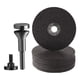 thumbnail image 5 of Mandriles de montaje, amoladora, accesorios de amoladora , herramienta de hierro 6/10 con 15 discos de corte, herramienta de broca de, 5 of 9
