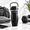 Black, variant on Tan 24oz Stainless Steel Protein Shaker Bottle with Vortex Mixing Design