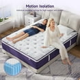 thumbnail image 6 of Full 10 Inch Hybrid Mattress in a Box with Handles, Lavender Gel Memory Foam Bed Pad and Pocket Springs for Motion Isolation & Edge Support 365 Night Trial Fiberglass-Free CertiPUR-US Certified, 6 of 7