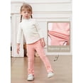thumbnail image 2 of 2-Pack Toddler Girls Flare Leggings: Cotton Bell Bottom Trousers with Elastic Waist, Durable for Playtime, 2 of 5