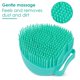 thumbnail image 4 of Cepillo de baño para perros y gatos, peine de goma de silicona, cepillo de aseo para perros, cepillo de masaje de silicona para cachorros, cepillo de limpieza del cabello, cepillo de limpieza, dispensador de champú suave (corazón azul) Sincero Electrónica, 4 of 5