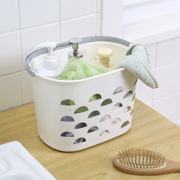 Matoen Portable Plastic Shower Caddy - Waterproof Bath Basket Organizer for Bathroom, Shower & Bathhouse Storage (Hanging or Standing)
