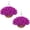 Purple, variant on Artificial Geraniums Hanging Baskets, 2 Pack Faux Outdoor Flowers Hanging Plants, 12 PCS Lifelike Geraniums for Front Porch, Patio, Garden, Christmas Decorations, Home Indoor Outdoor Decor, Red