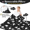 thumbnail image 3 of Black Halloween Ghosts Bats and Stars Toddler Nap Mats for Kids Preschool,50"x20" Sleeping Mat Bag or Kids,Toddler Sleeping Bag,Toddler Nap Mat or Daycare, 3 of 6