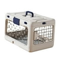 thumbnail image 1 of Jaula plegable para cachorros, transportín para mascotas, jaula de viaje para gatos, resistente, plegable y transpirable, perrera portátil para perros Blanco, 1 of 8