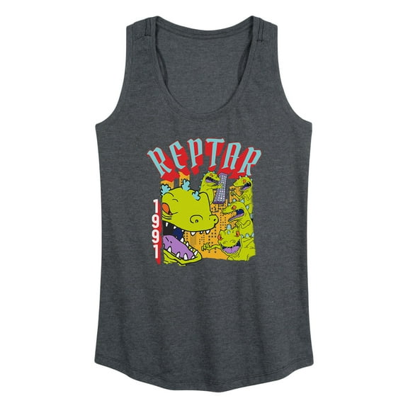 Rugrats - Reptar Destroy 1991 - Women's Racerback Tank Top