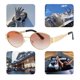 thumbnail image 5 of Gafas Ovales Vintage Metal Moderna () Rojo, 5 of 9