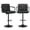 Black, variant on Daluvenix Bar Stools Set of 2 Black PU Leather Adjustable Swivel Barstools Hydraulic Kitchen Counter Height Bar Chairs with Armrest and Back