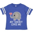 thumbnail image 3 of Inktastic My Nanny Loves Me Grandchild Boys or Girls Toddler T-Shirt, 3 of 5