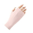 thumbnail image 5 of Gants Roses Mitaines Femmes Gants de Protection Extérieure Longueur Poignet Gants de Conduite Anti-Soleil Gant Sans Doigts, 5 of 5