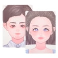thumbnail image 3 of 2Pcs Dresser Practice Face Plastic Makeup Practice Board Face Painting Board Face Painting Tool, 3 of 8