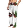 thumbnail image 6 of Salouo Vintage Buffalo Plaid Christmas Camper Print Pajama Pants for Men, Lounge Pants Elastic Waistband Casual Men's sleepwear Loungewear Sleep Pajama Pant -Large, 6 of 7