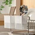 thumbnail image 4 of Utensil Drying Holder,Utensil Drying Rack,Chopsticks Holder Basket Space Saving Drain Rack for Spoons,Forks,Knifes,Chopsticks Organizer,for Home Kitchen Wall Mounted,Compact Silverware Storage, 4 of 6