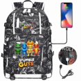 thumbnail image 1 of Waterproof Large School Backpack - Stumble Guys Travel Bag With Usb Charging Port For Business & Laptop, 1 of 1