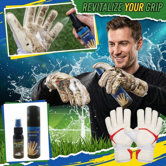 4Oz Goalkeeper Glove Cleaning Agent, Effective Deep-Cleaning & Grip-Enhancing Formula, Gentle On Glove Materials, Single Pack, For Ing Performance Of Soccer Goalie Gloves