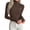 Brown, variant on PRETTYGARDEN Long Sleeve Shirts for Women Fall Clothes | Soft Brushed Ribbed Knit Pullover, Mock Neck Lightweight Sweater, Comfy Underscrubs, Basic Casual Winter Layering Tops