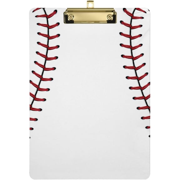 Coolnut Baseball Clipboard A4 Standard Size Decorative Clipboard with Low Profile Metal Clip for Students Men Women Classroom and Office Gifts