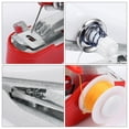thumbnail image 4 of WHAMVOX 2Pcs Red Small Sewing Machine Portable Handy Convenient High Performance Professional Sewing Tool, 4 of 8